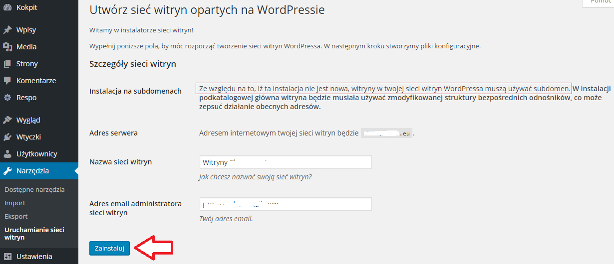 Wordpress Multisite 1