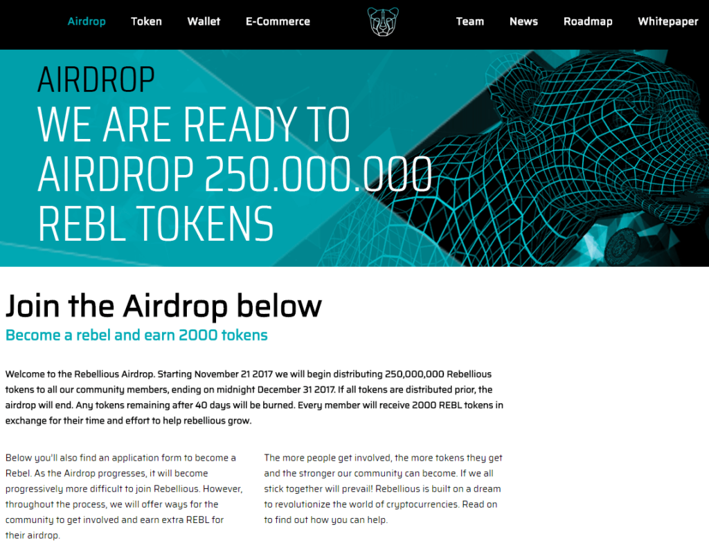 rebellious coin airdrop